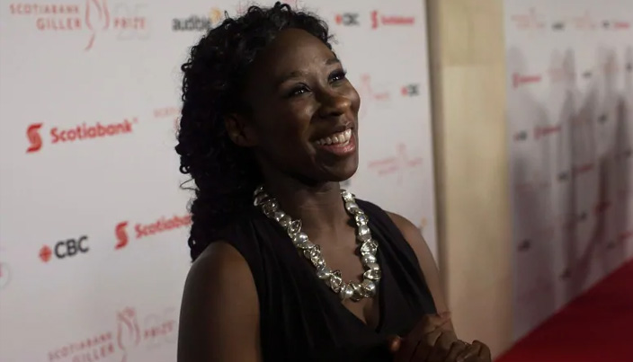 Edugyan on the red carpet ahead of the gala in Toronto on Monday. (Chris Young/Canadian Press)